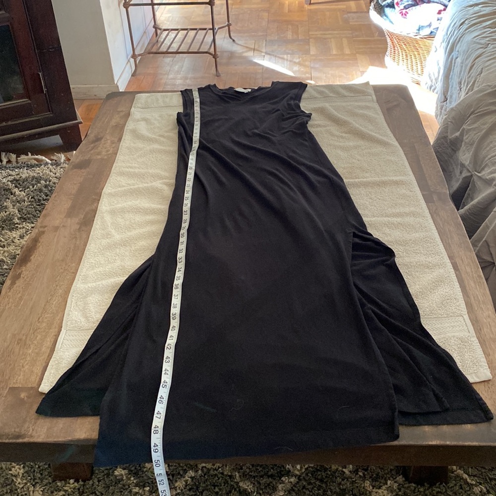 DKNY Pure from Bloomingdale’s black lyocell blend dress w/overlay slits on sides - Picture 11 of 15